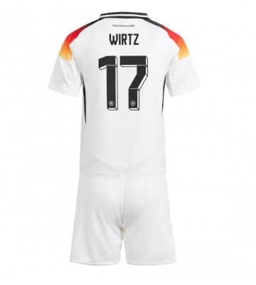 Tyskland Florian Wirtz #17 Replika Babytøj Hjemmebanesæt Børn EM 2024 Kortærmet (+ Korte bukser)